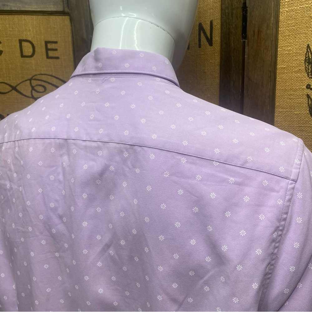 Ted Baker Lavender Short Sleeve Shirt, Flawless, 6 (XXL) - Picture 9 of 11